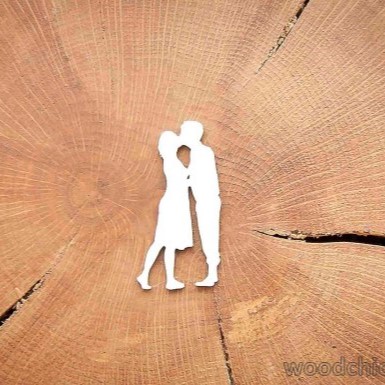Чіпборд Закохана пара. поцілунок WOODChic
