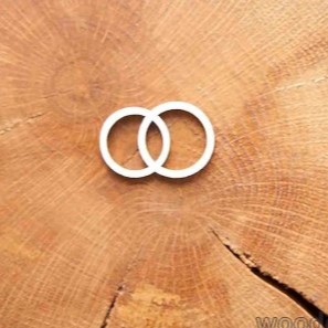 Чипборд Кольца WOODChic
