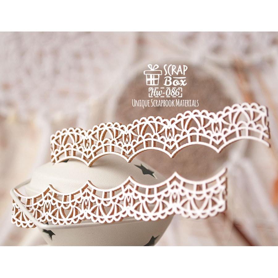 Чипборд бордюр Кружево 2шт Hw-086 , Scrapbox