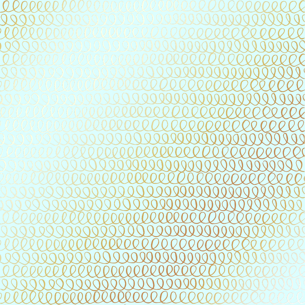 Лист одн. бумаги с фольг. Golden Loops Mint Фабрика Декора