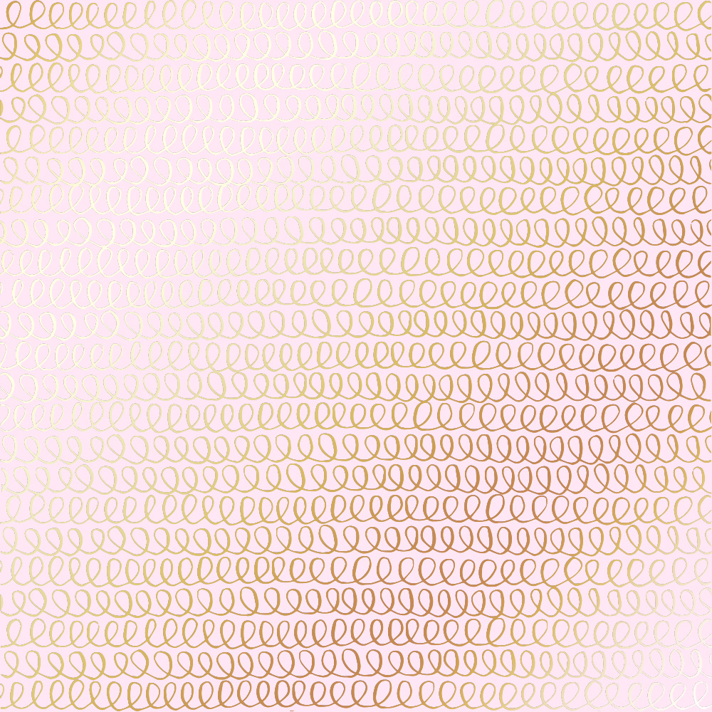 Лист одн. бумаги с фольг. Golden Loops Light pink Фабрика Декора