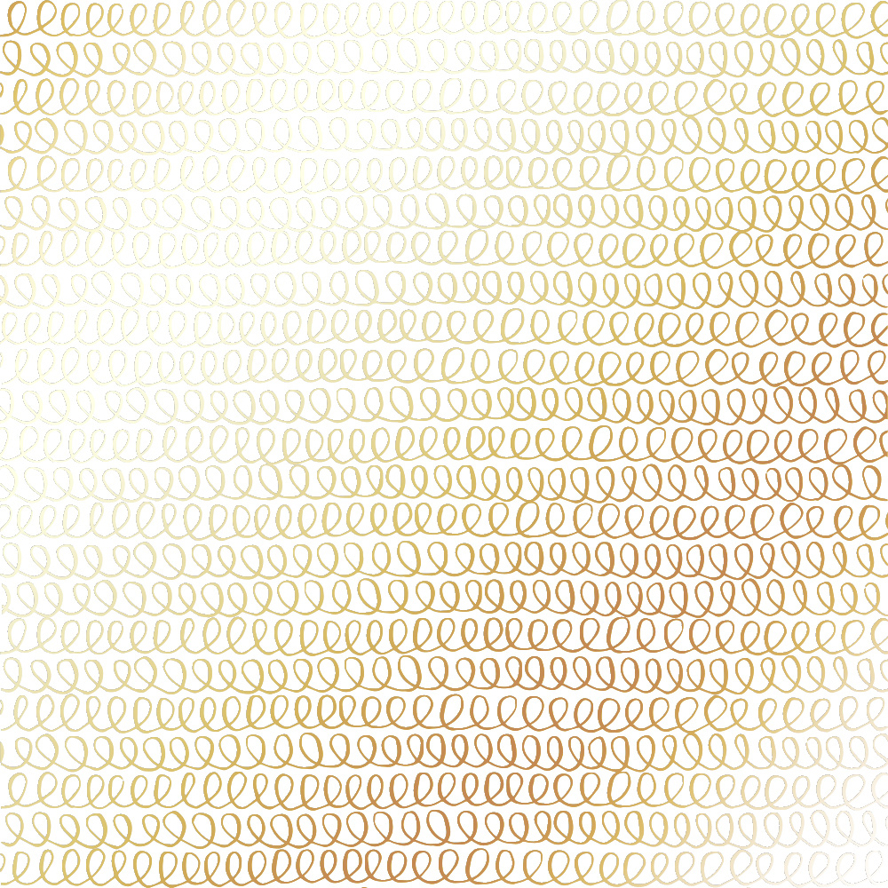 Лист одн. бумаги с фольг. Golden Loops White Фабрика Декора