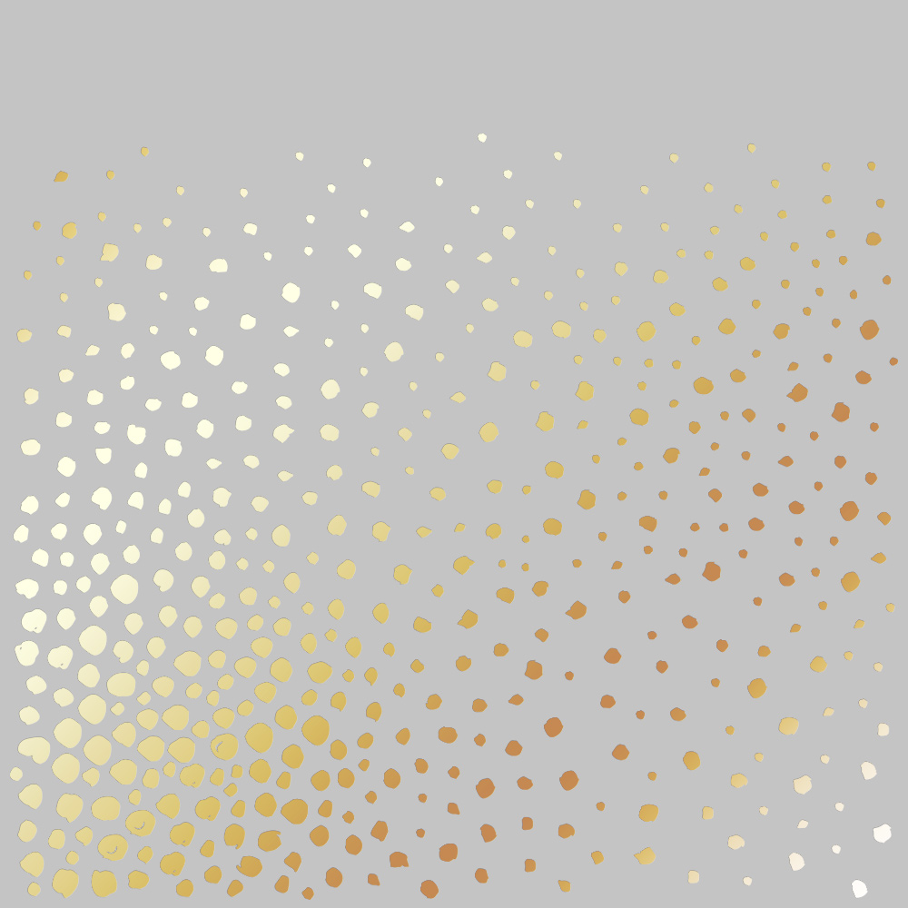 Лист одн. бумаги с фольг. Golden Maxi Drops Gray