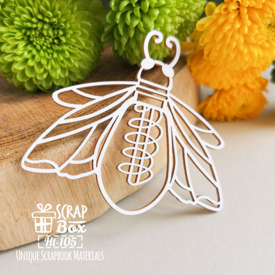 Чіпборд мухо-лампочка, 70х61мм, Scrapbox