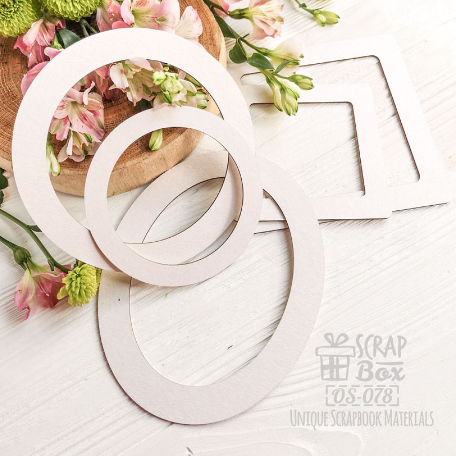 Набор простых рамок (5шт) Os-078 133 x 164 мм, Scrapbox