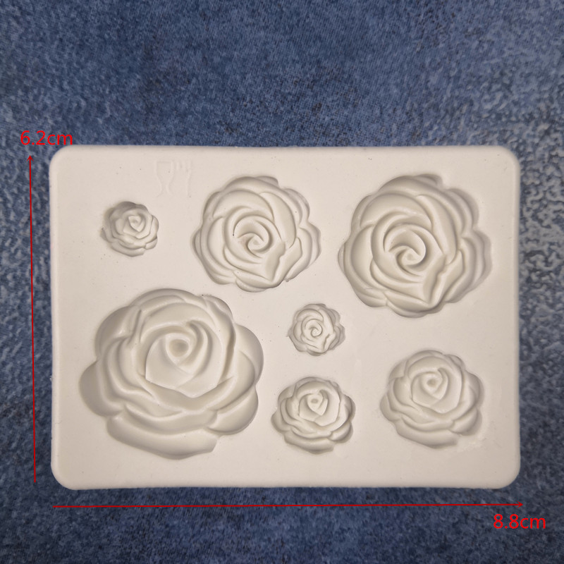 Силіконовий молд Троянди, 62х88 мм
