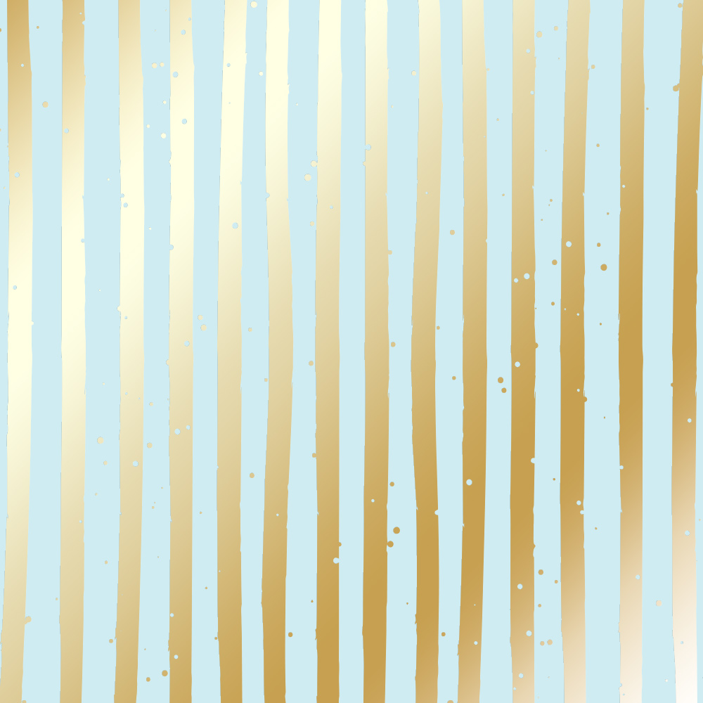 Аркуш паперу з фольгуванням Golden Stripes Mint, Фабрика Декору