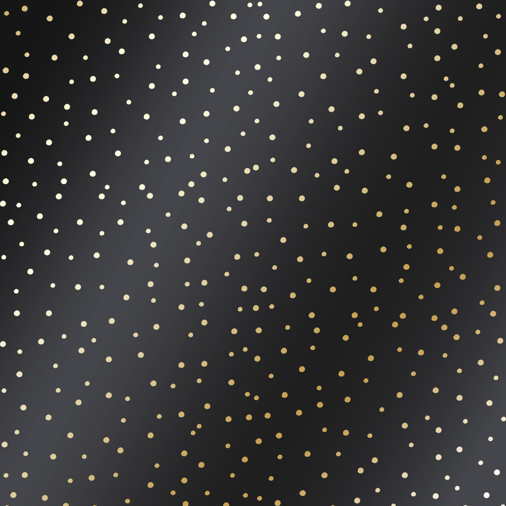Аркуш паперу з фольгуванням Golden Drops Black, Фабрика Декору