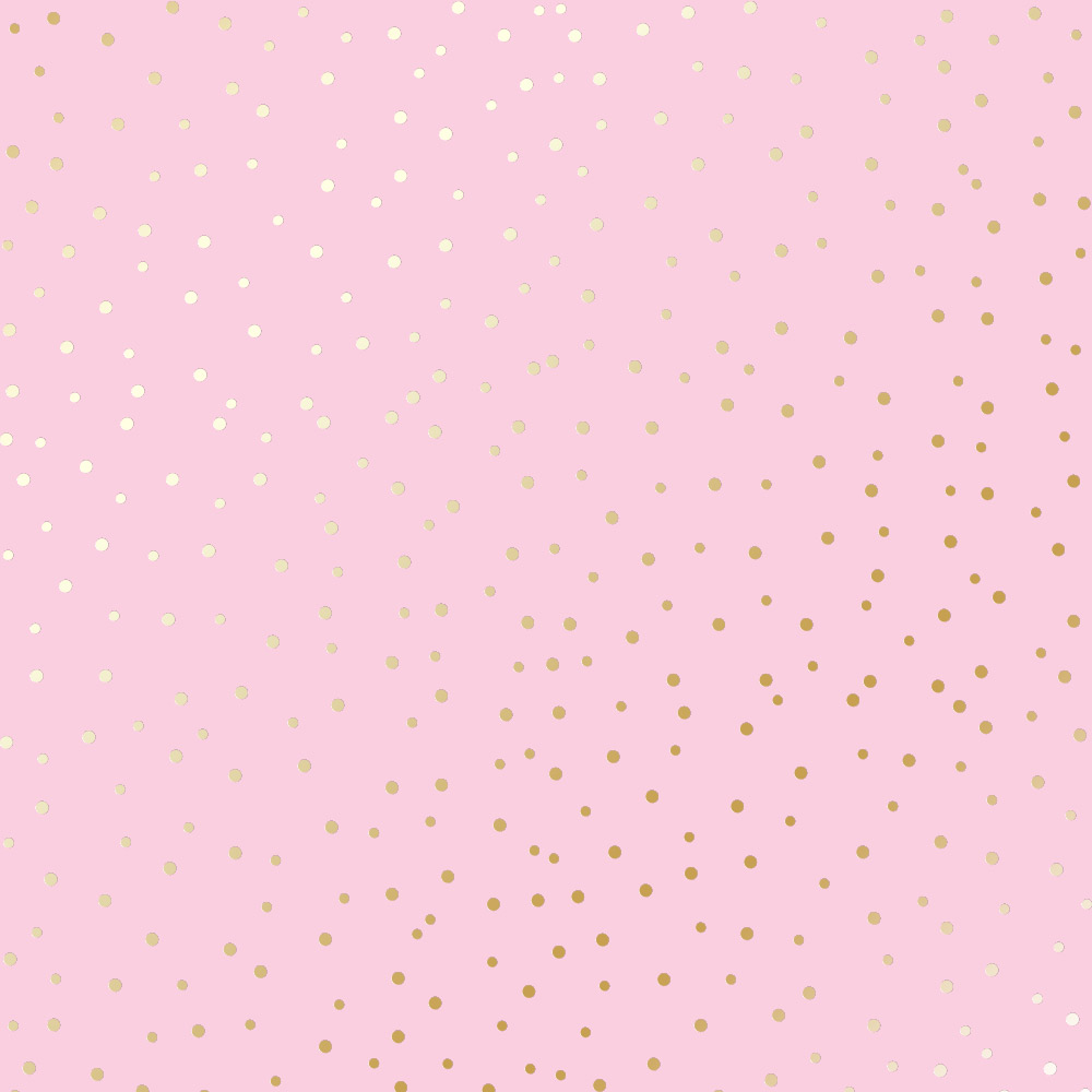 Лист бумаги с фольгированием Golden Drops Pink, Фабрика Декору