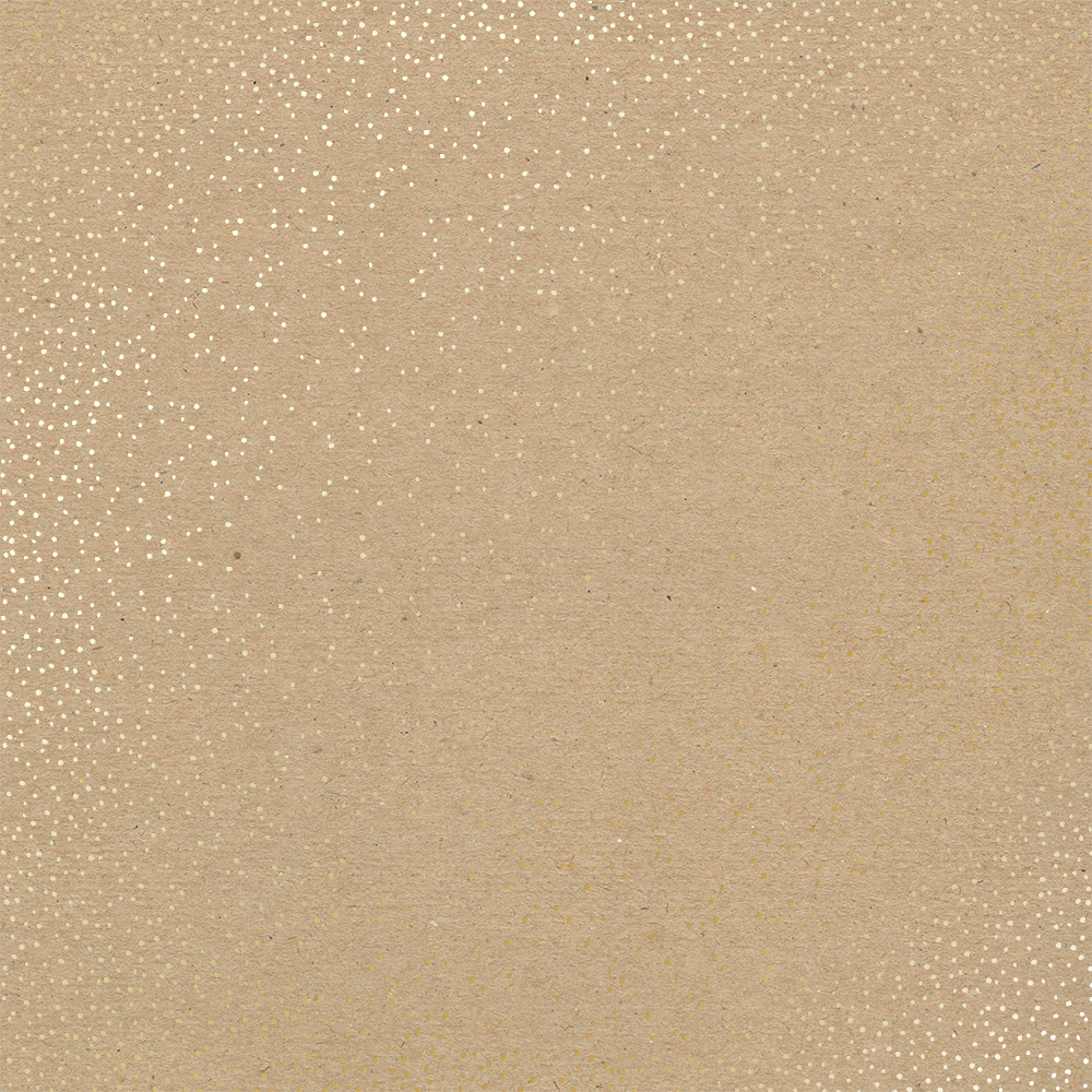 Аркуш паперу з фольгуванням Golden Mini Drops Kraft, Фабрика Декору
