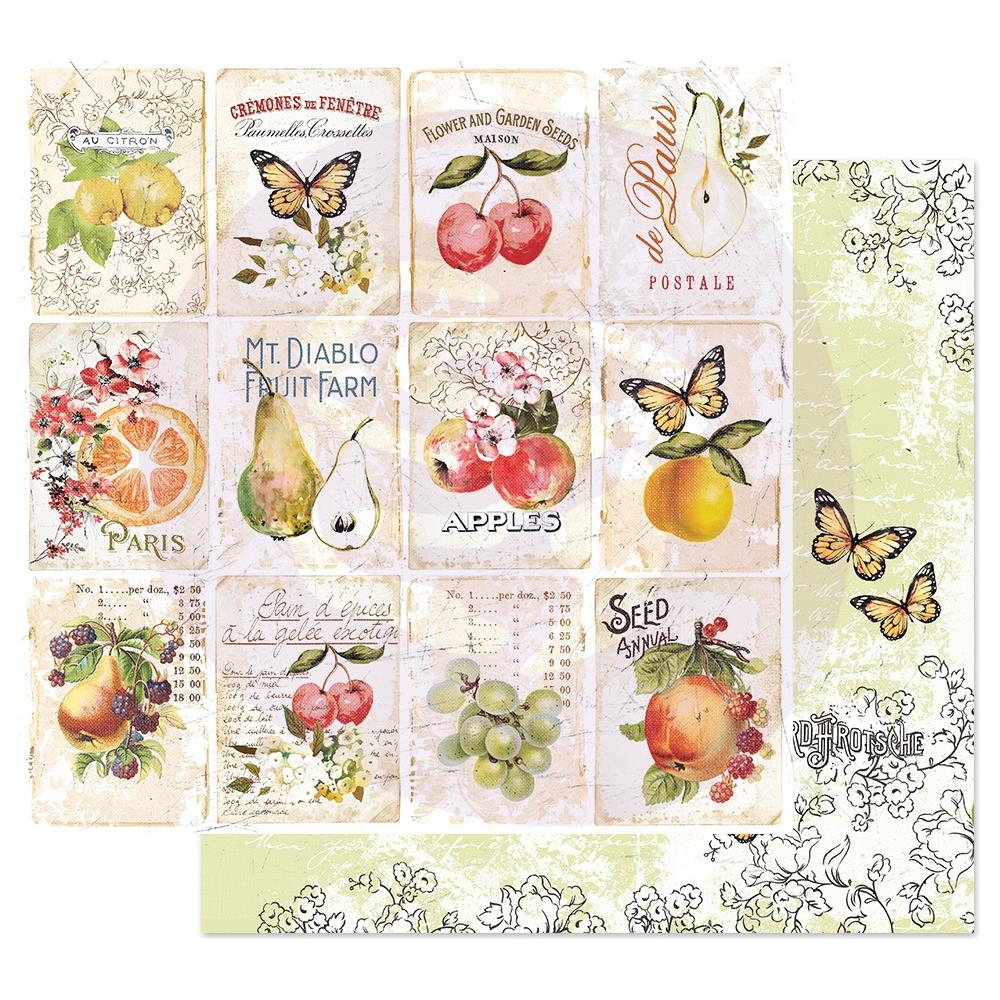 Скраппапір 30х30 см Fruit Lover - Fruit Paradise, 30х30 см, Prima