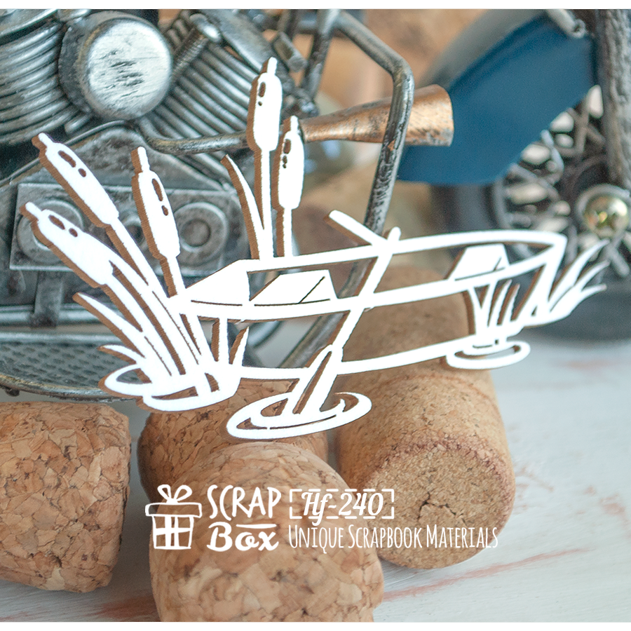 Чипборд, Лодка в камышах, Scrapbox