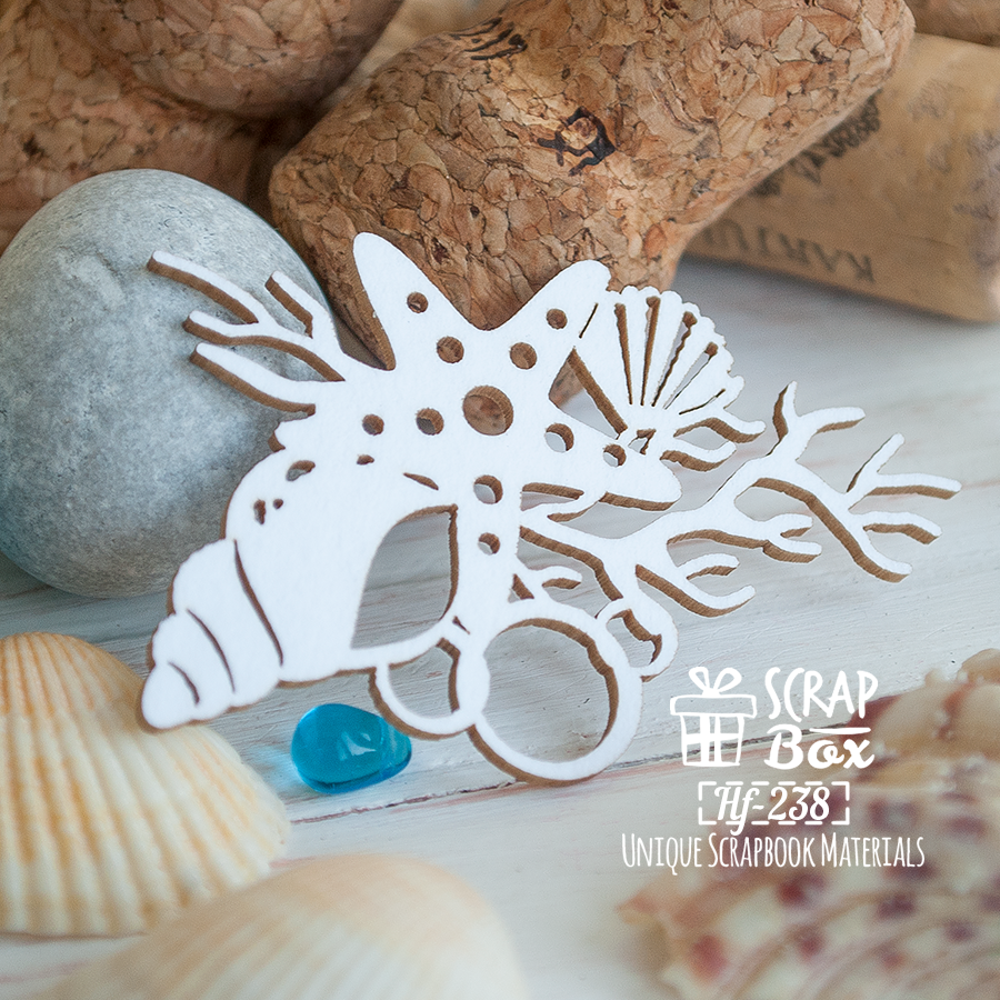 Чіпборд морська композиція, Scrapbox