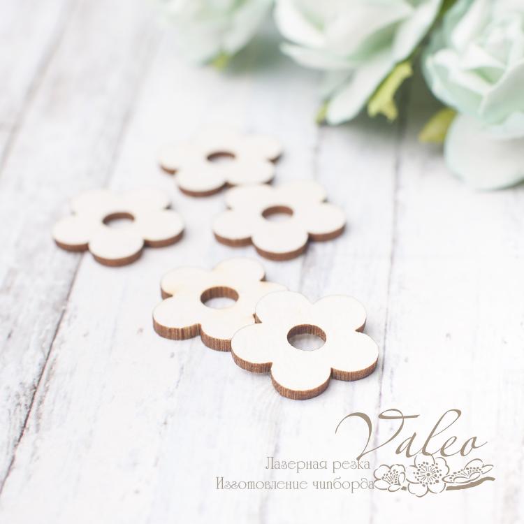 Чіпборд Квіточки 5шт 18 * 18мм 2886 Valeo