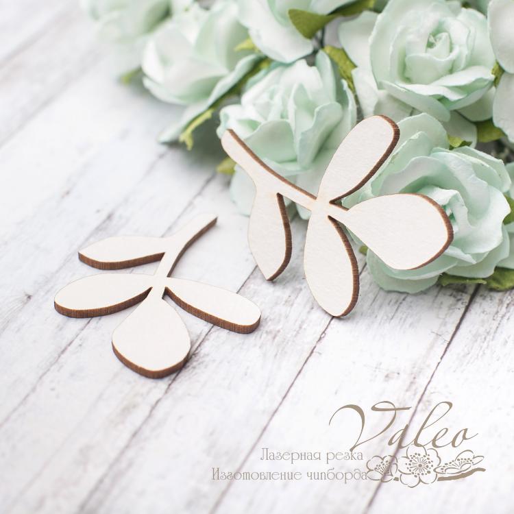 Чіпборд Листочки 2шт 32 * 44мм 2882 Valeo