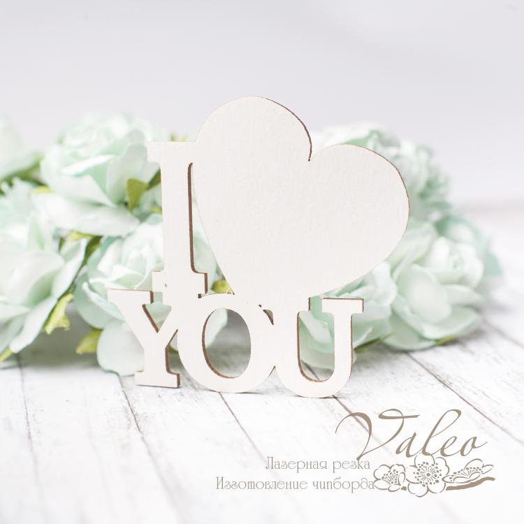 Чіпборд I love you 53 * 49мм 2838 Valeo
