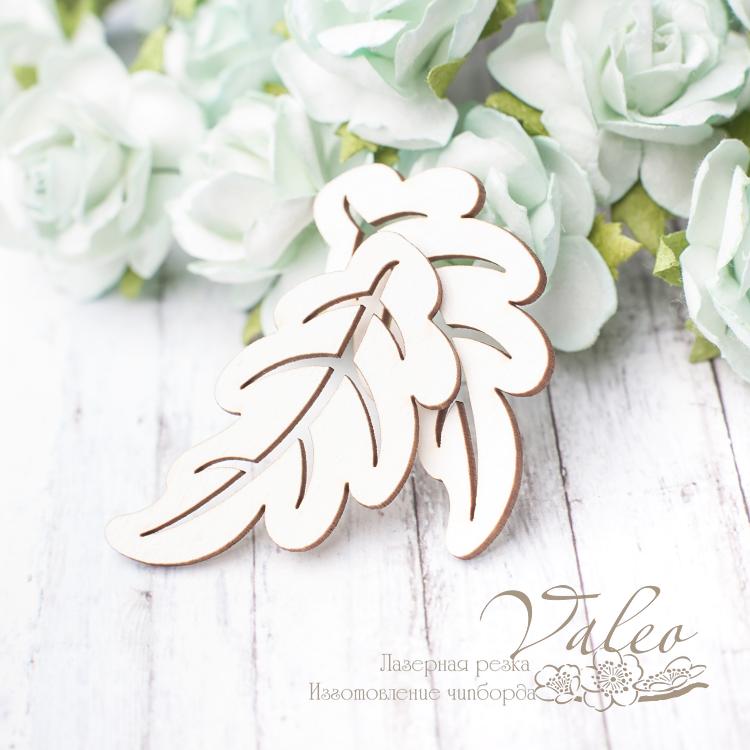 Чіпборд Листочки 2шт 23 * 44мм 2834 Valeo