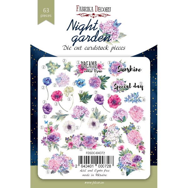 Набір вирубування, колекція Night garden, 63шт, Фабрика Декору