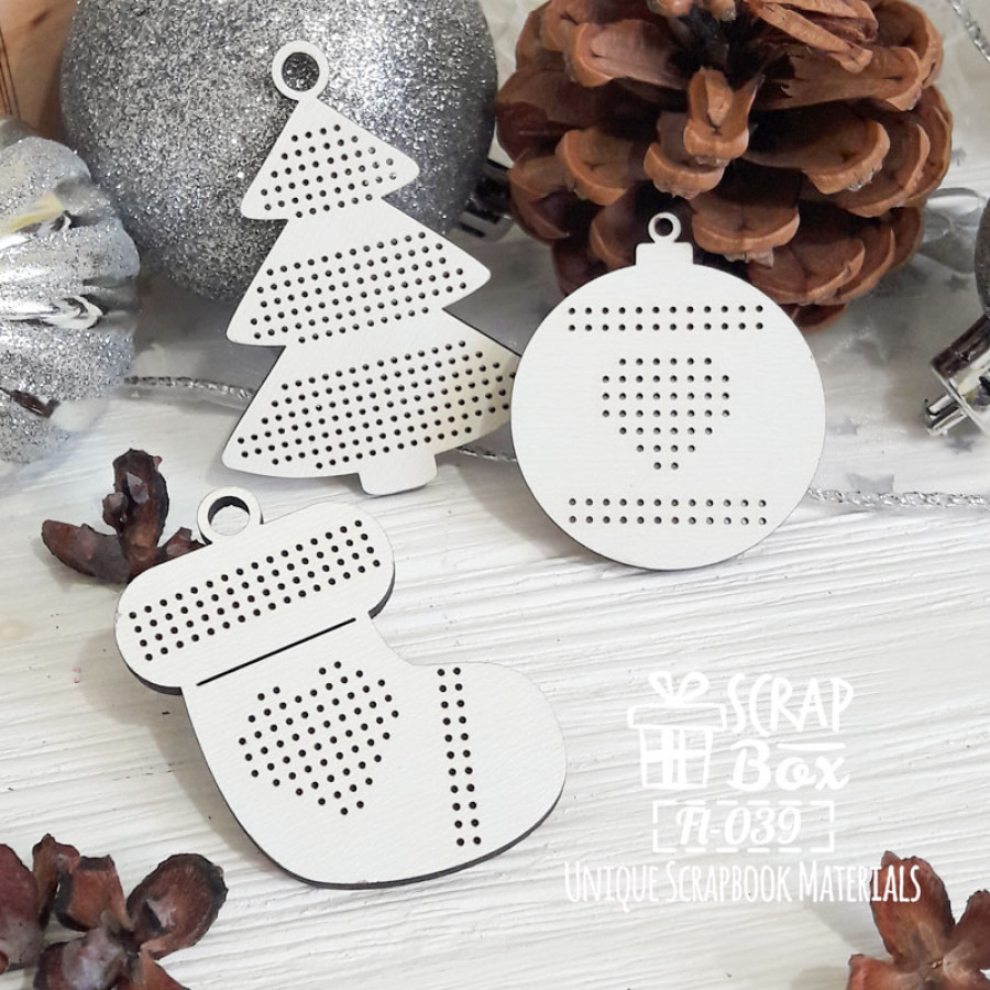 Деревянные фишки для вышивки набор набор игрушек Fl-039, Scrapbox