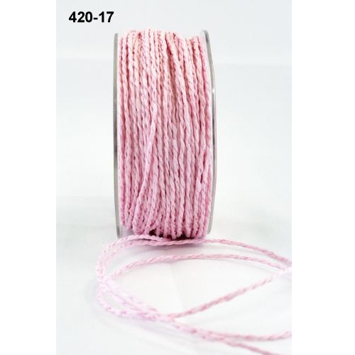 Бумажный шнур "Paper Cord" розовый 2 мм 90 см от May Arts