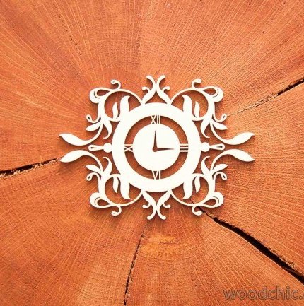 Чіпборд Годинник ажурний, Woodchic