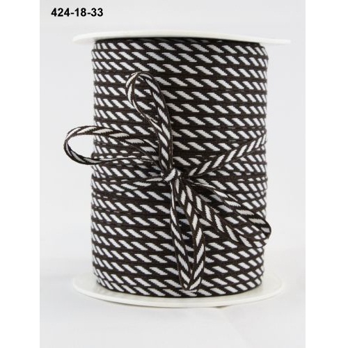Стрічка Diagonal Stripes коричнева 3 мм, 90 см від May Arts