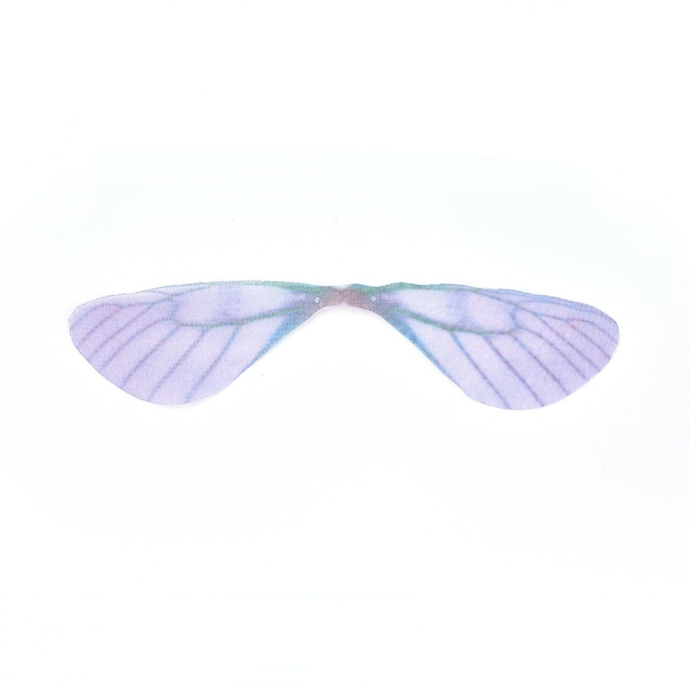 Крила бабки тканинні, 90х19 мм, фіолетовий