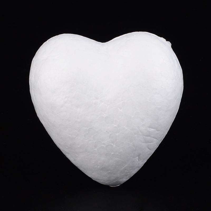 Заготівля для декорування Серце пінопласт, білий, 59x59x31 мм