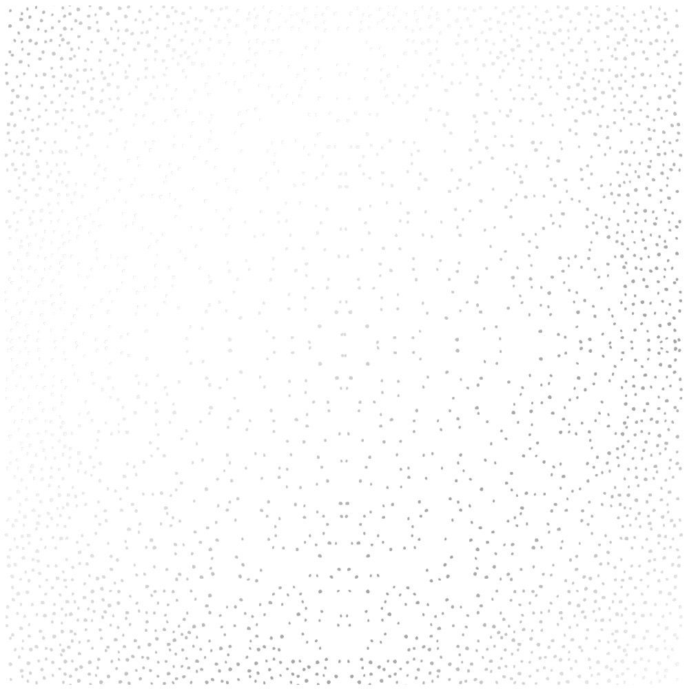 Лист одностороннього паперу з фольгуванням Silver Mini Drops White 30,5х30,5 см, Фабрика Декору