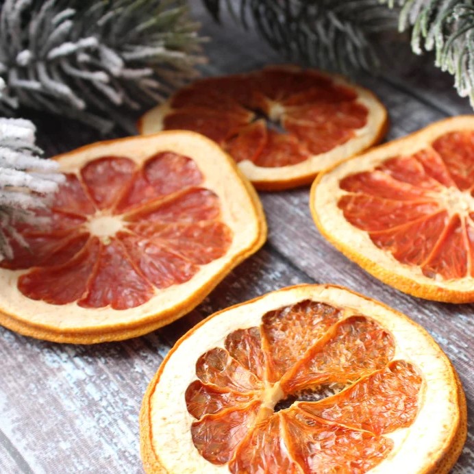 Грейпфрут сушеный декоративный, натуральный, ок 8-9 см