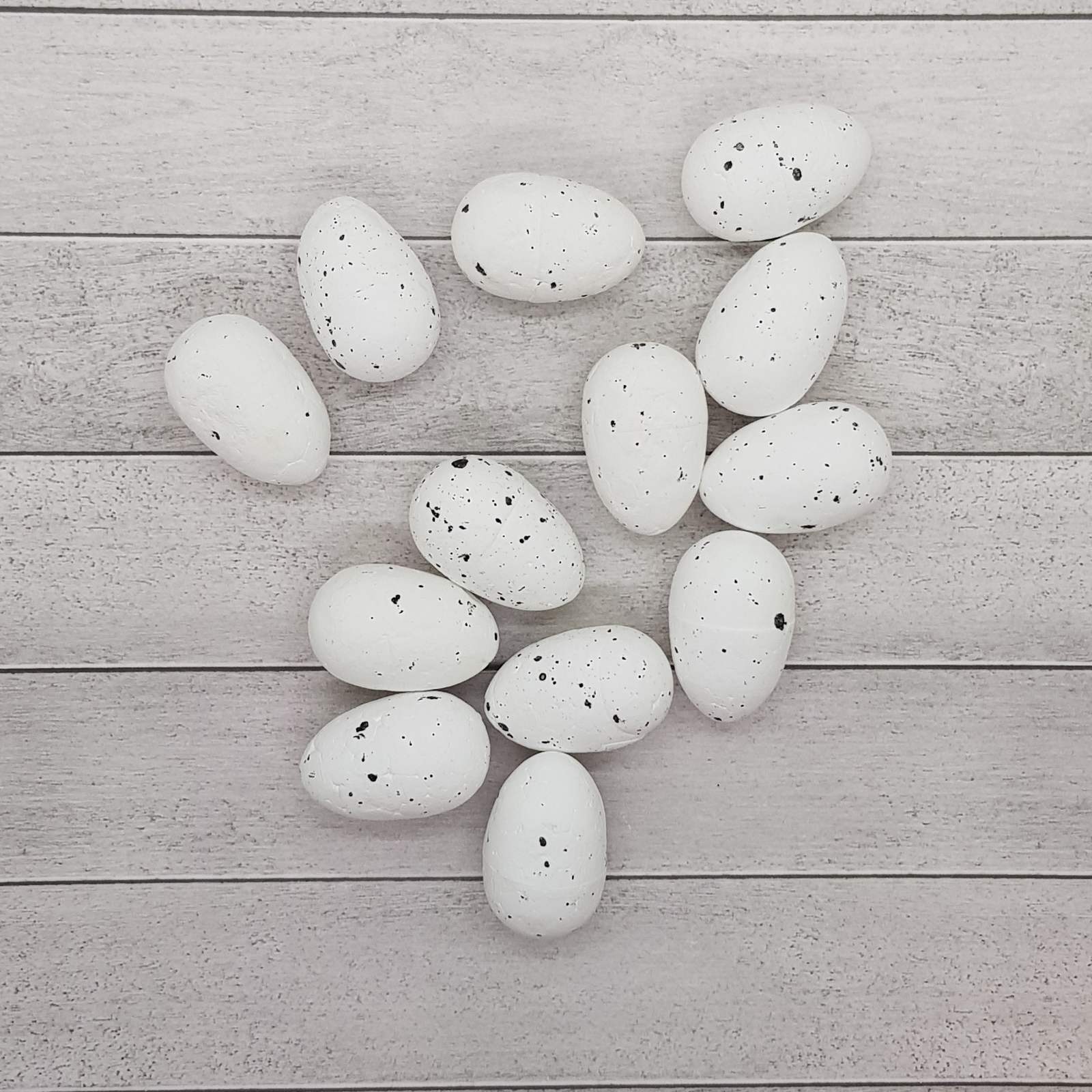 Яєчко декоративне перепелине, білий колір, 1 шт, 3 см