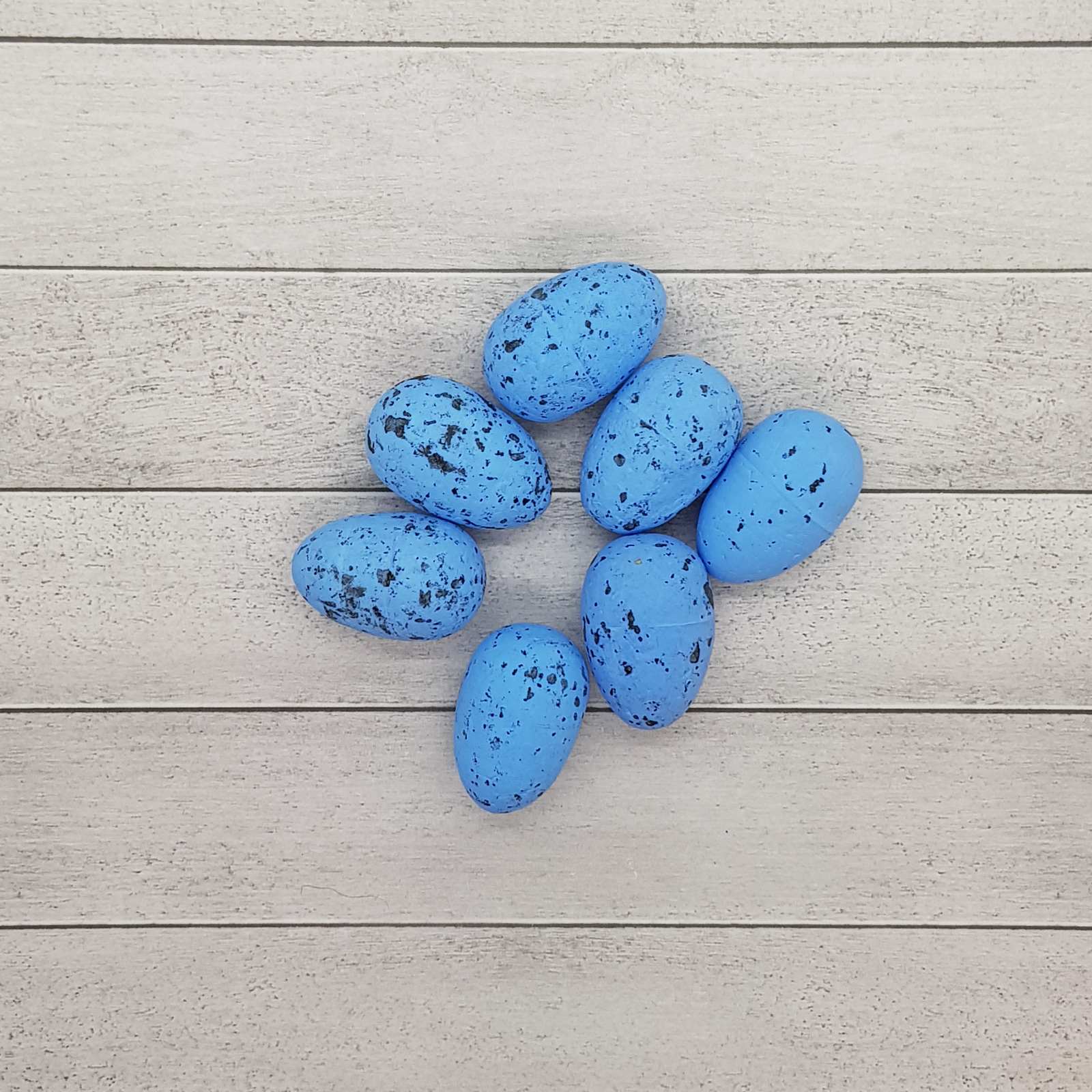 Яичко декоративное перепелиное, голубой цвет, 1 шт, 3 см