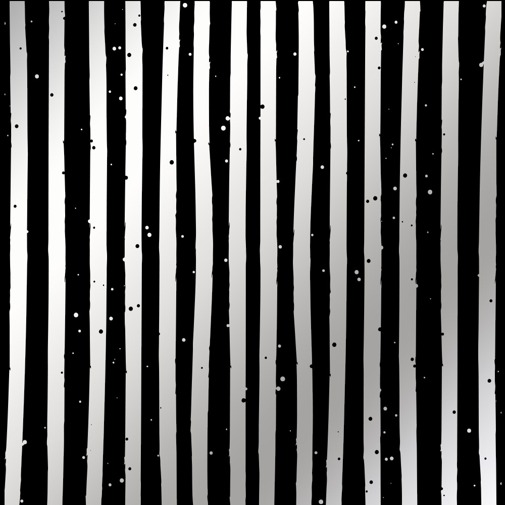 Лист бумаги с фольгированием Silver Stripes Black 30,5х30,5 см, Фабрика Декору