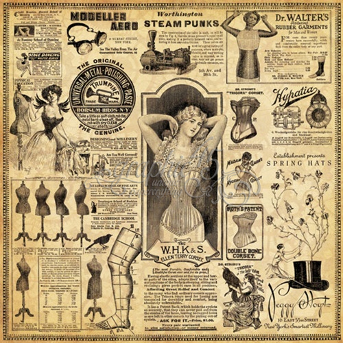 Аркуш двостороннього паперу Eclectic Emporium від Graphic 45