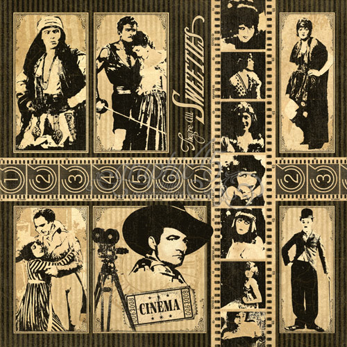 Двустороняя скрапбумага The Cinema от Graphic 45