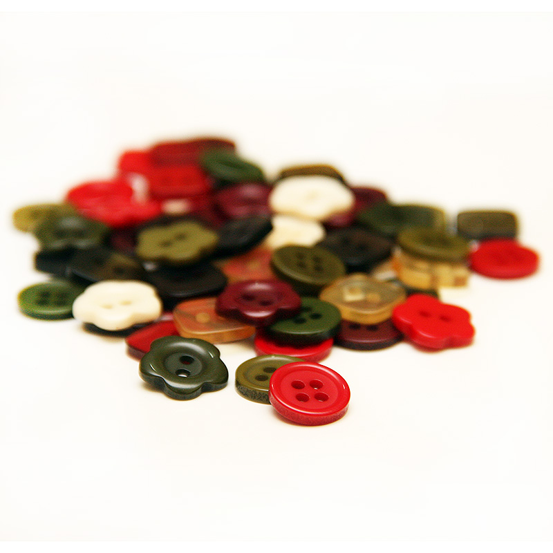 Набір ґудзиків Back to Basics Christmas Vintage - Buttons 60 шт. від Dovecraft