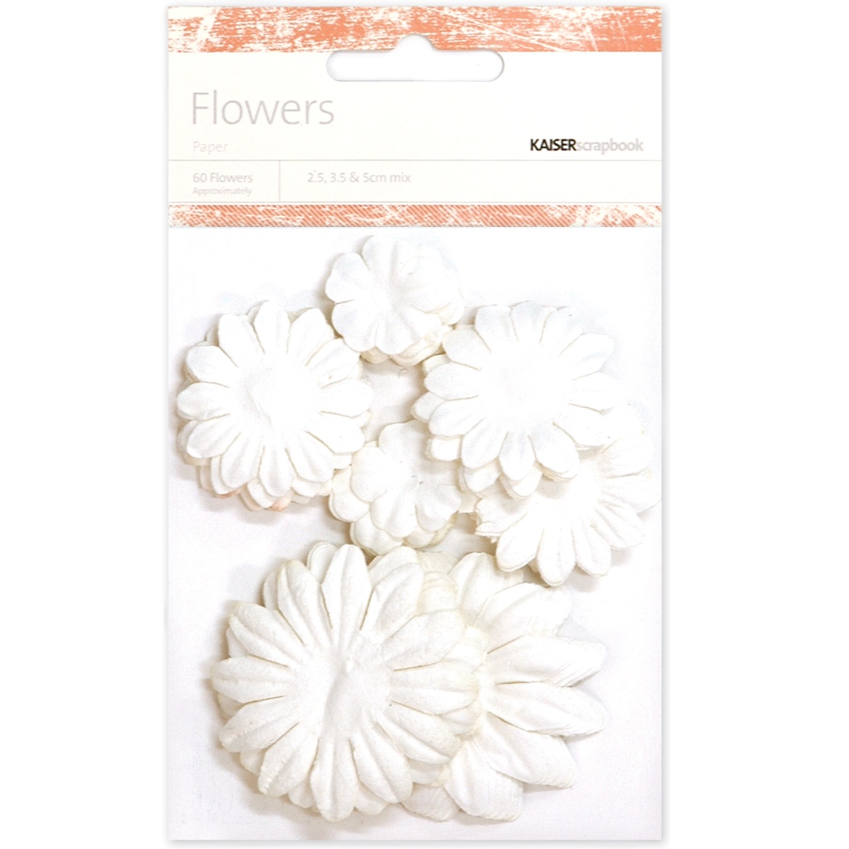 Набір паперових квітів Snow - Paper Flowers Mixed від KaiserCraft