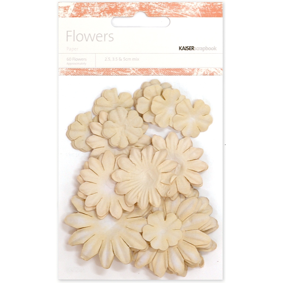 Набір паперових квітів Taupe - Paper Flowers Mixed від KaiserCraft