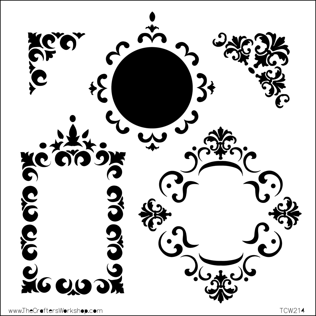 Трафарет Fancy Frame 30х30 см від Crafter's Workshop