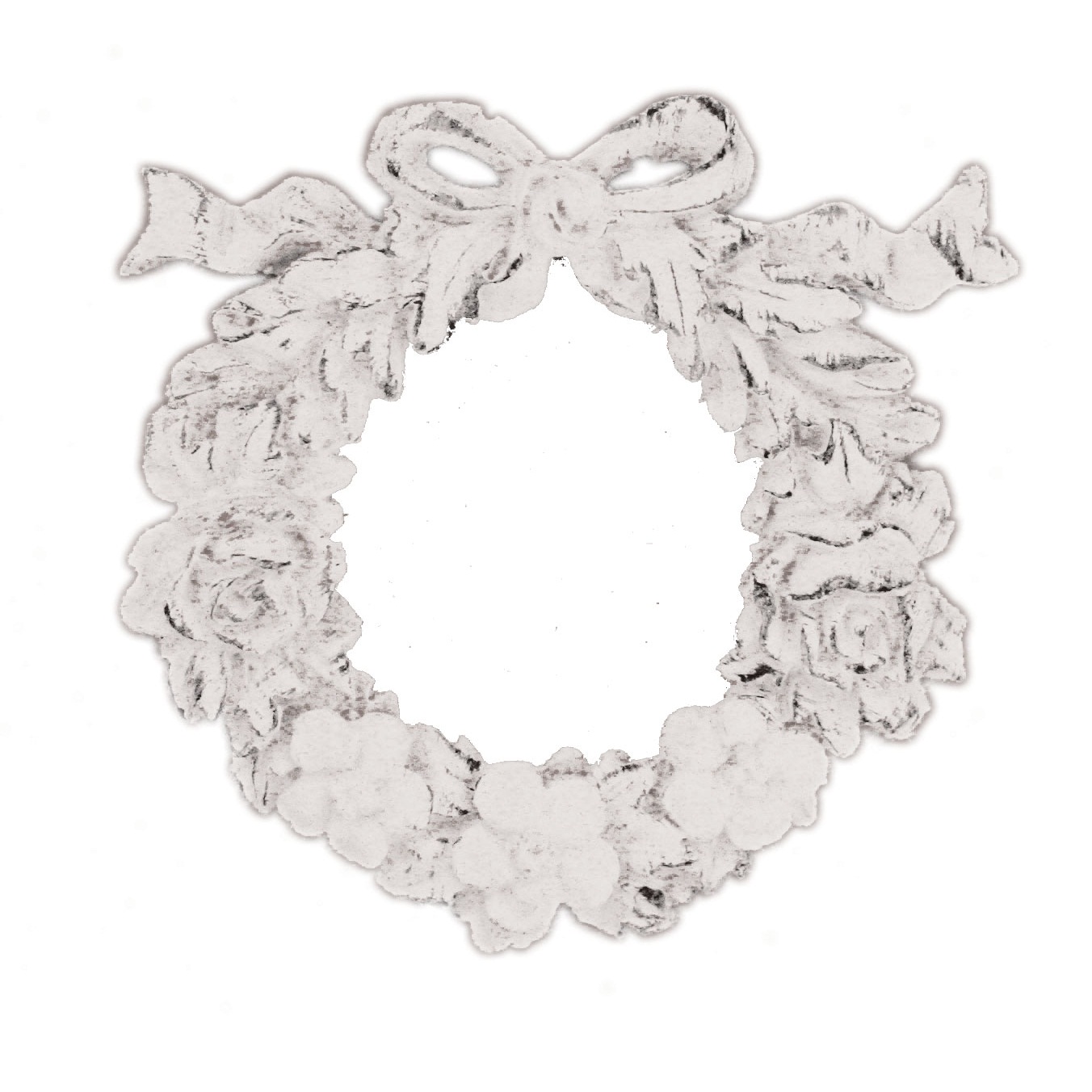 Гипсовое украшение Resin Wreath Applique от Melissa Frances