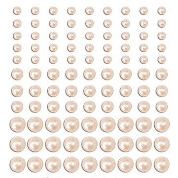 Набор половинок жемчужин Cream Pearl Embellishments от Melissa Frances