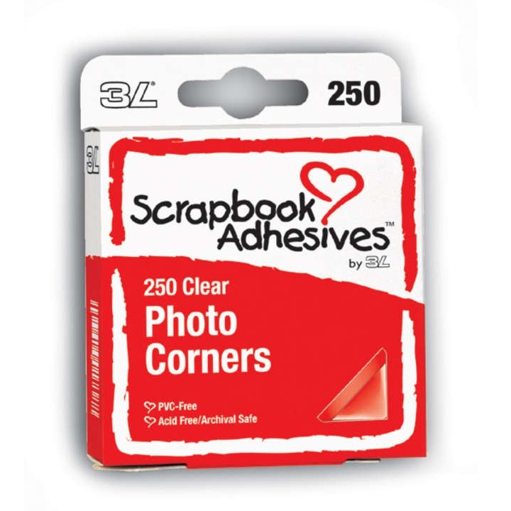 Уголки для крепления фотографий Photo Corners Clear от Scrapbook Adhesives