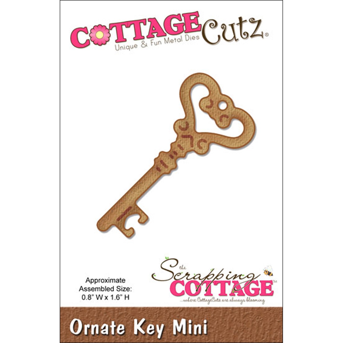 Нож для вырезания  Ornate Key 4,5х4,5 см от CottageCutz