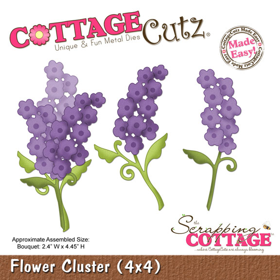 Нож для вырезания  Flower Cluster 10,2х10,2 см от CottageCutz