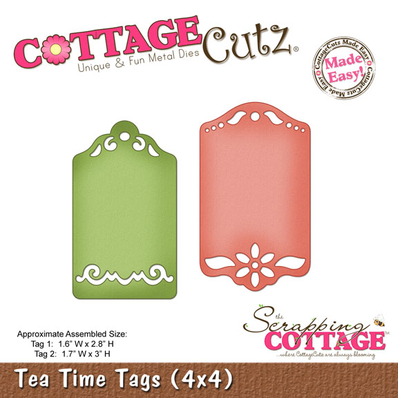 Ніж для вирізання Tea Time Tags 10,2х10,2 см від CottageCutz