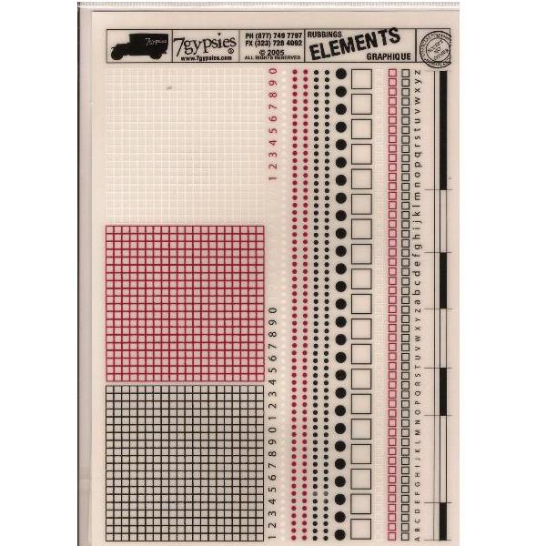 Набор натирок Elements Rubbings: Graphique от 7gypsies