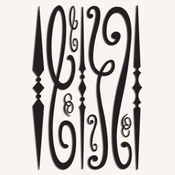 Набор натирок Texture Rubbings: Scrolls от 7gypsies