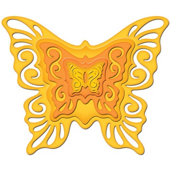 Нож для вырезания и тиснения Nested Butterflies Two, 3шт от Spellbinders