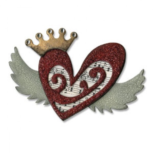 Ніж для вирізання Bigz Die- Heart Wings від Tim Holtz