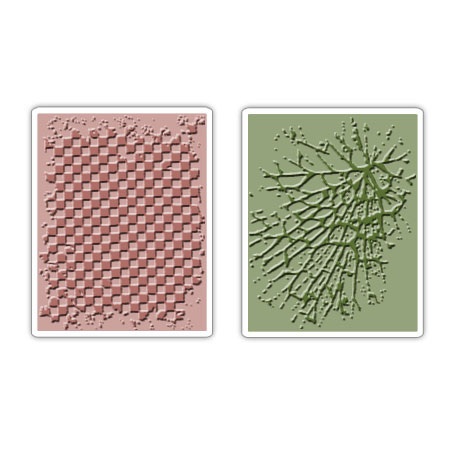Папки для тиснення Embossing Book Checkerboard and Cracked Set від Tim Holtz
